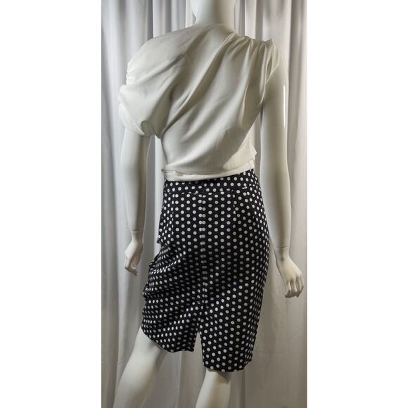 Ann Taylor LOFT Polka Dots Pencil Skirt, Black & White, Sz: 8 Curvy, 64-53 - Picture 13 of 16